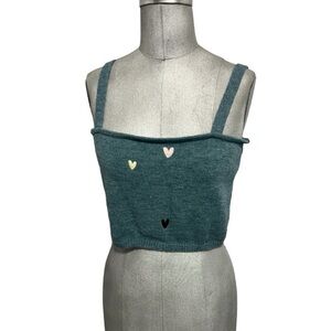 Witty Fox Young Contemporary Cropped Strappy Tank Sweater Size XL